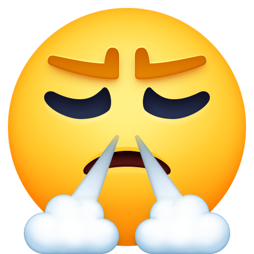 😤 Обличчя, Що Сердито Видихає емодзі