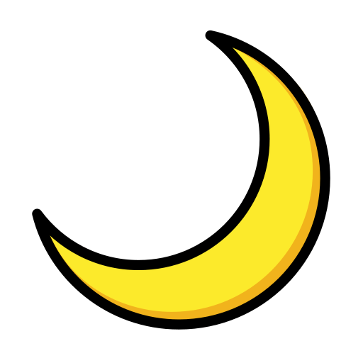 ๐ Crescent Moon Emoji