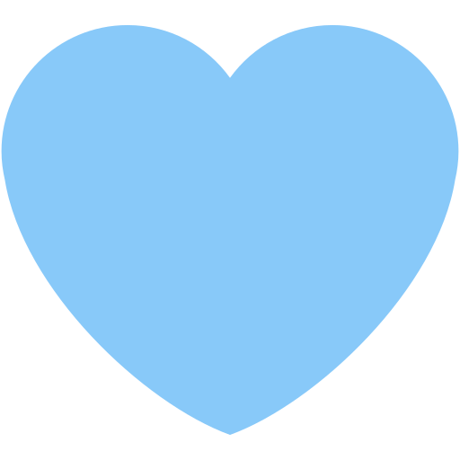 Light blue heart emoji